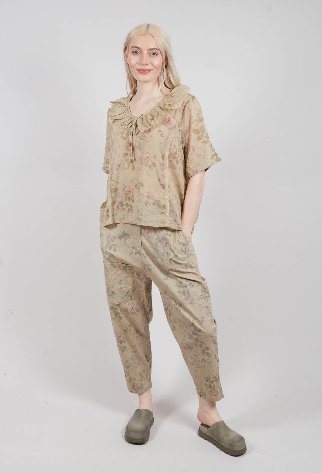 Niki Shirt in Verveine Fleurs