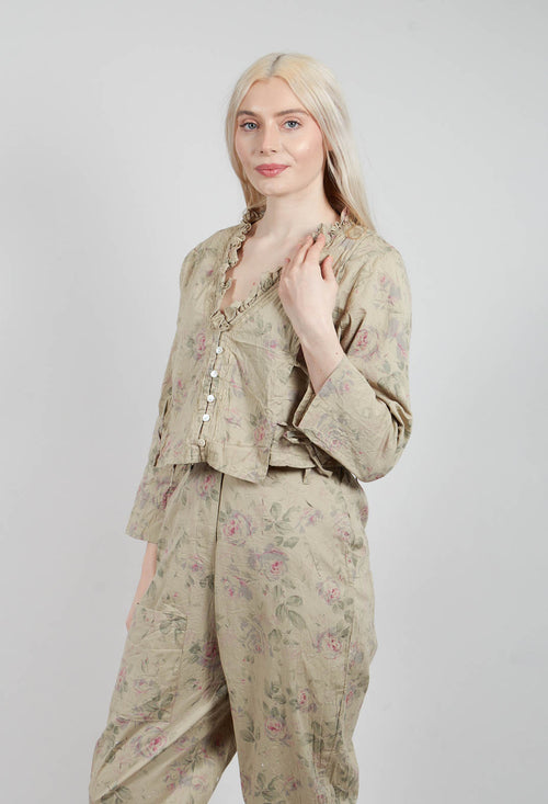 Aya Jacket in Verveine Fleurs