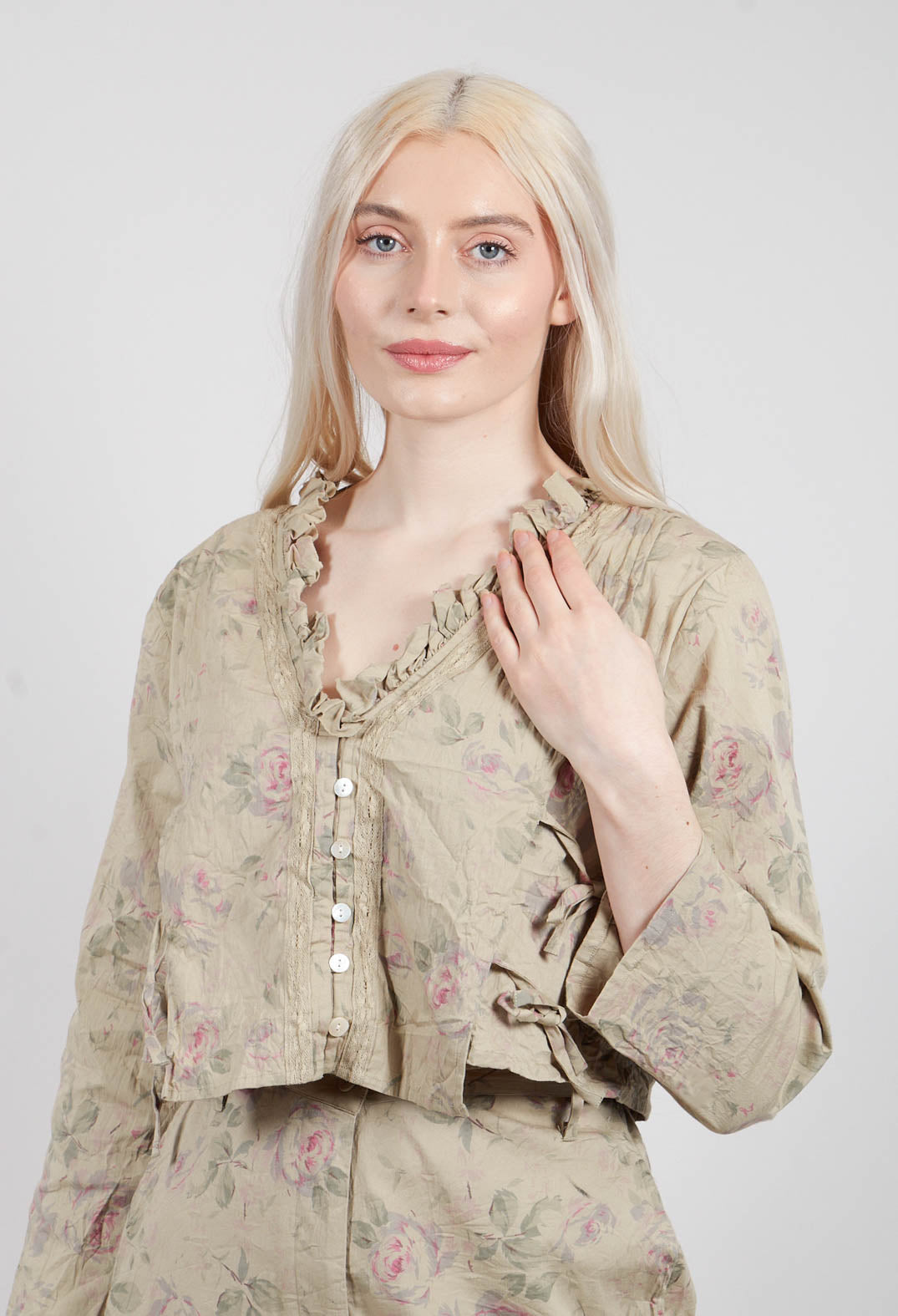 Aya Jacket in Verveine Fleurs