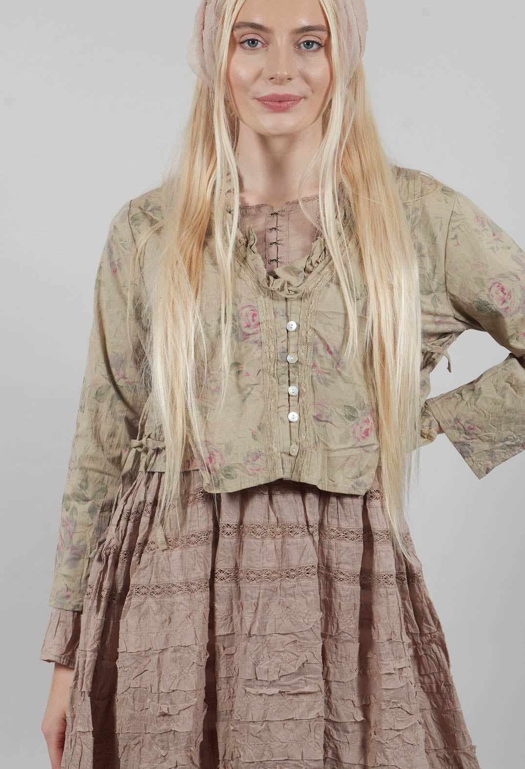 Aya Jacket in Verveine Fleurs