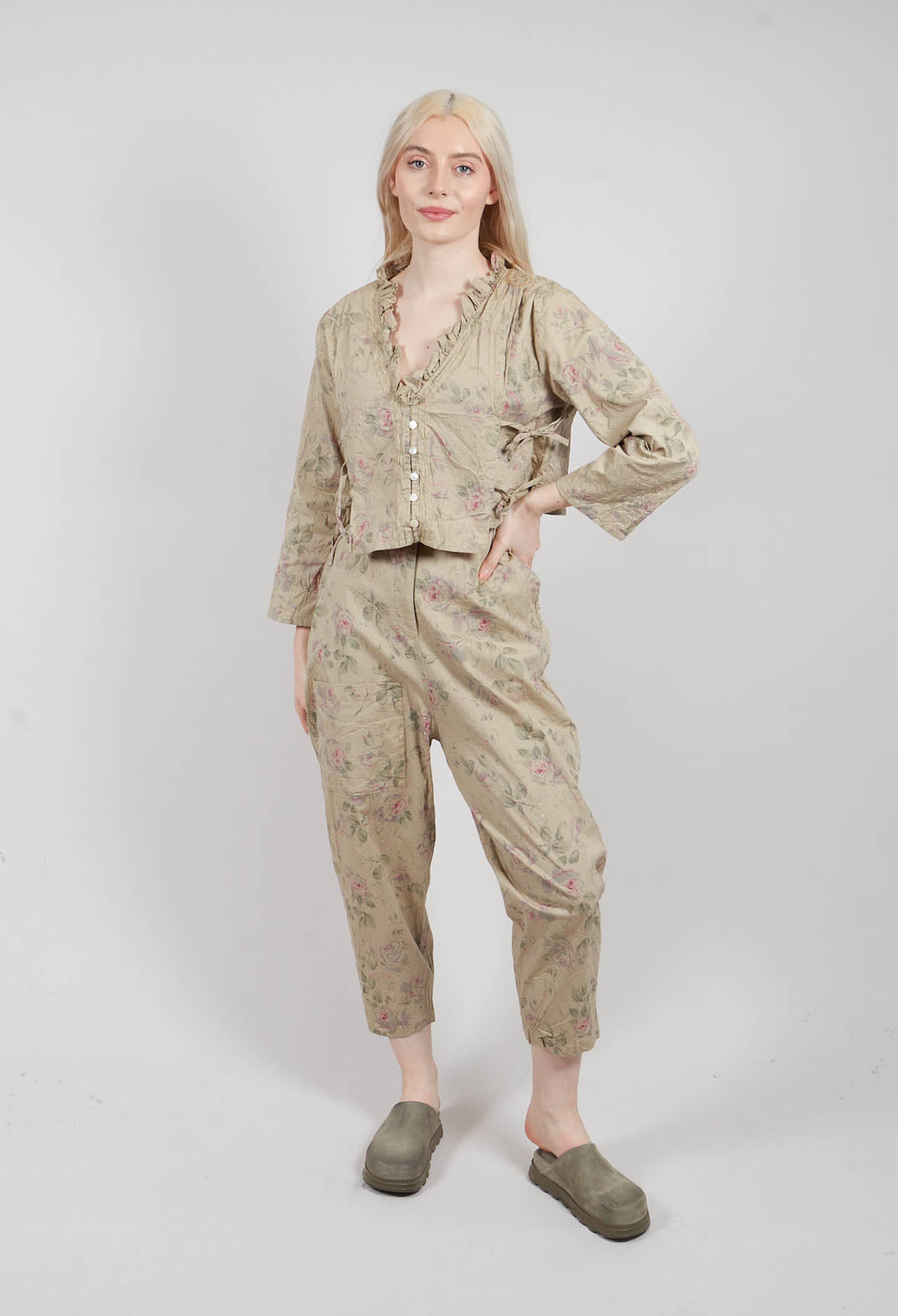 Aya Jacket in Verveine Fleurs