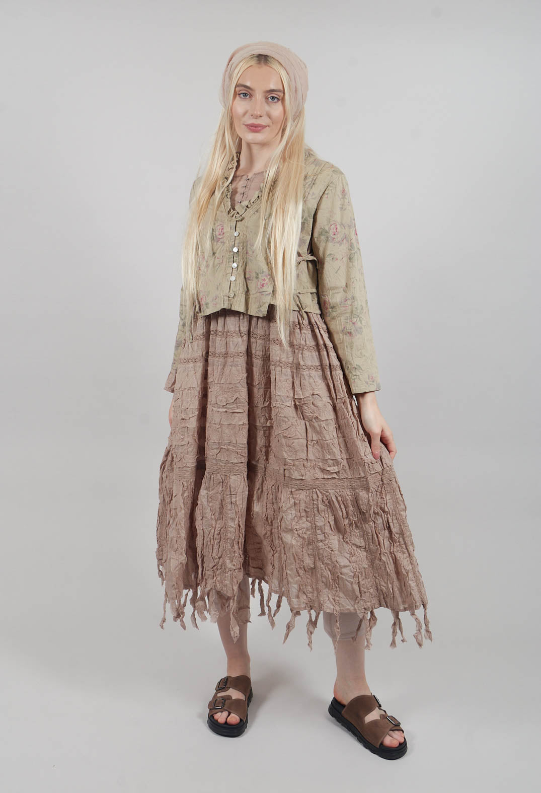 Esmeralda Dress in Pearl Grey