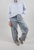 Patch Detail Trouser in Grey