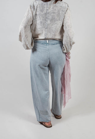 Patch Detail Trouser in Grey