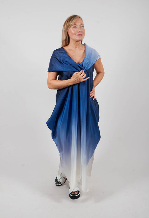 Venc Dress in Blue Colourful