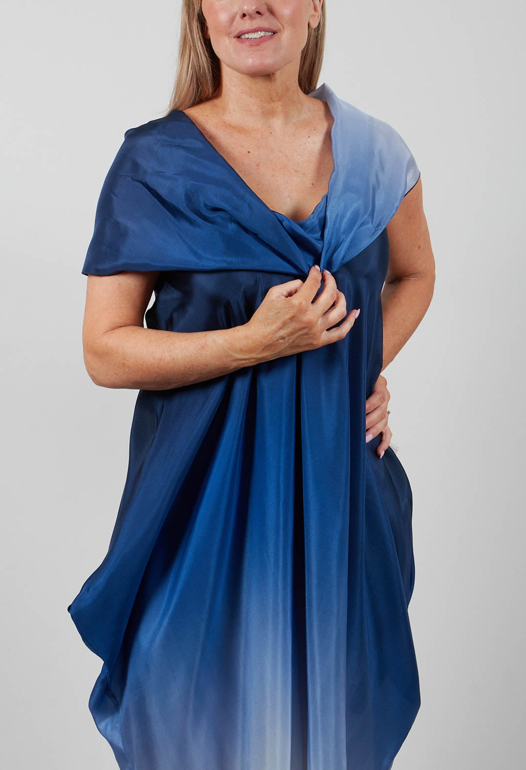 Venc Dress in Blue Colourful