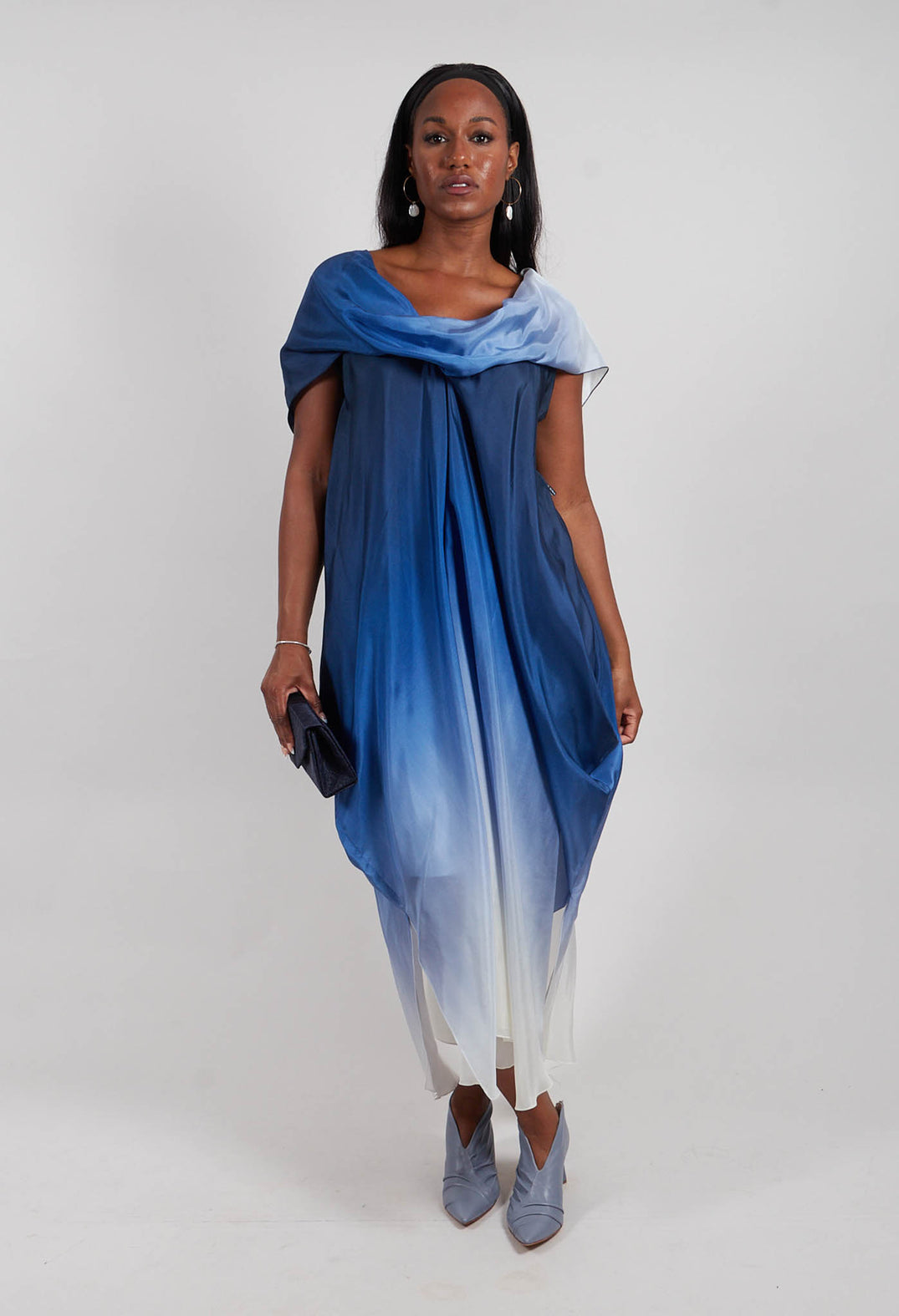 Venc Dress in Blue Colourful