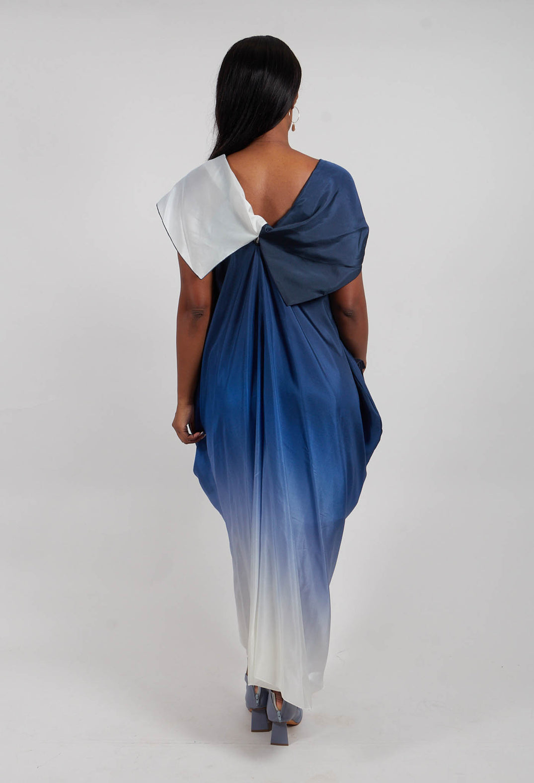 Venc Dress in Blue Colourful