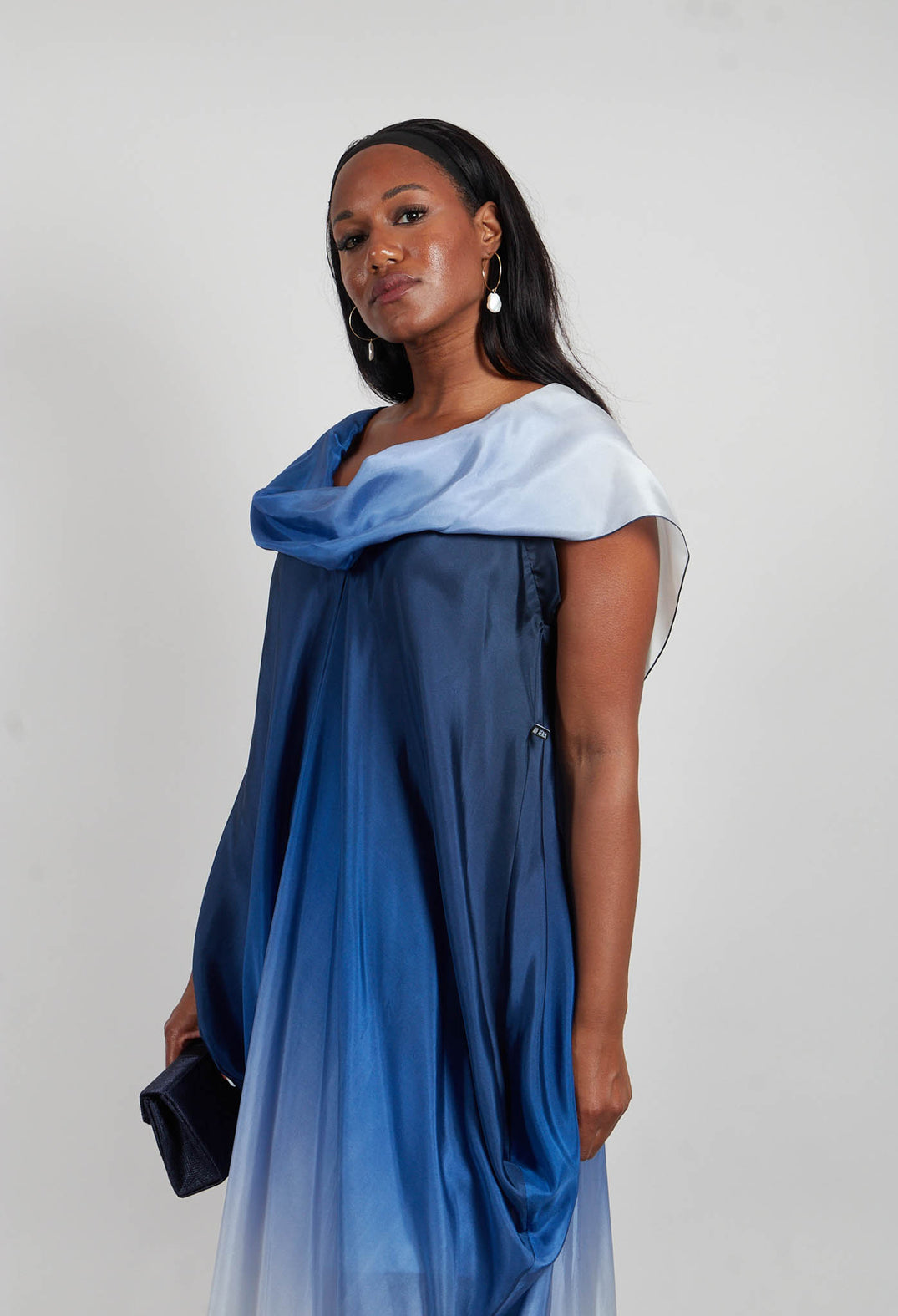 Venc Dress in Blue Colourful