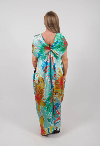 Venc Dress in Mint Colourful