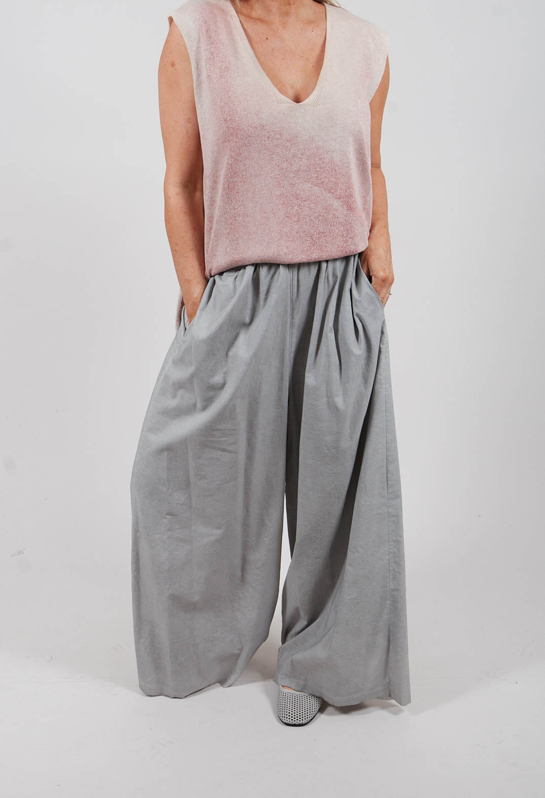 Pocket Trousers in Silver Pearl