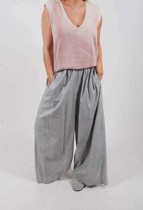 Pocket Trousers in Silver Pearl