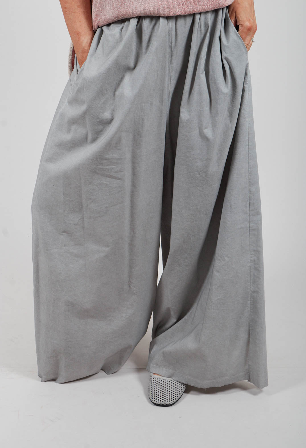 Pocket Trousers in Silver Pearl