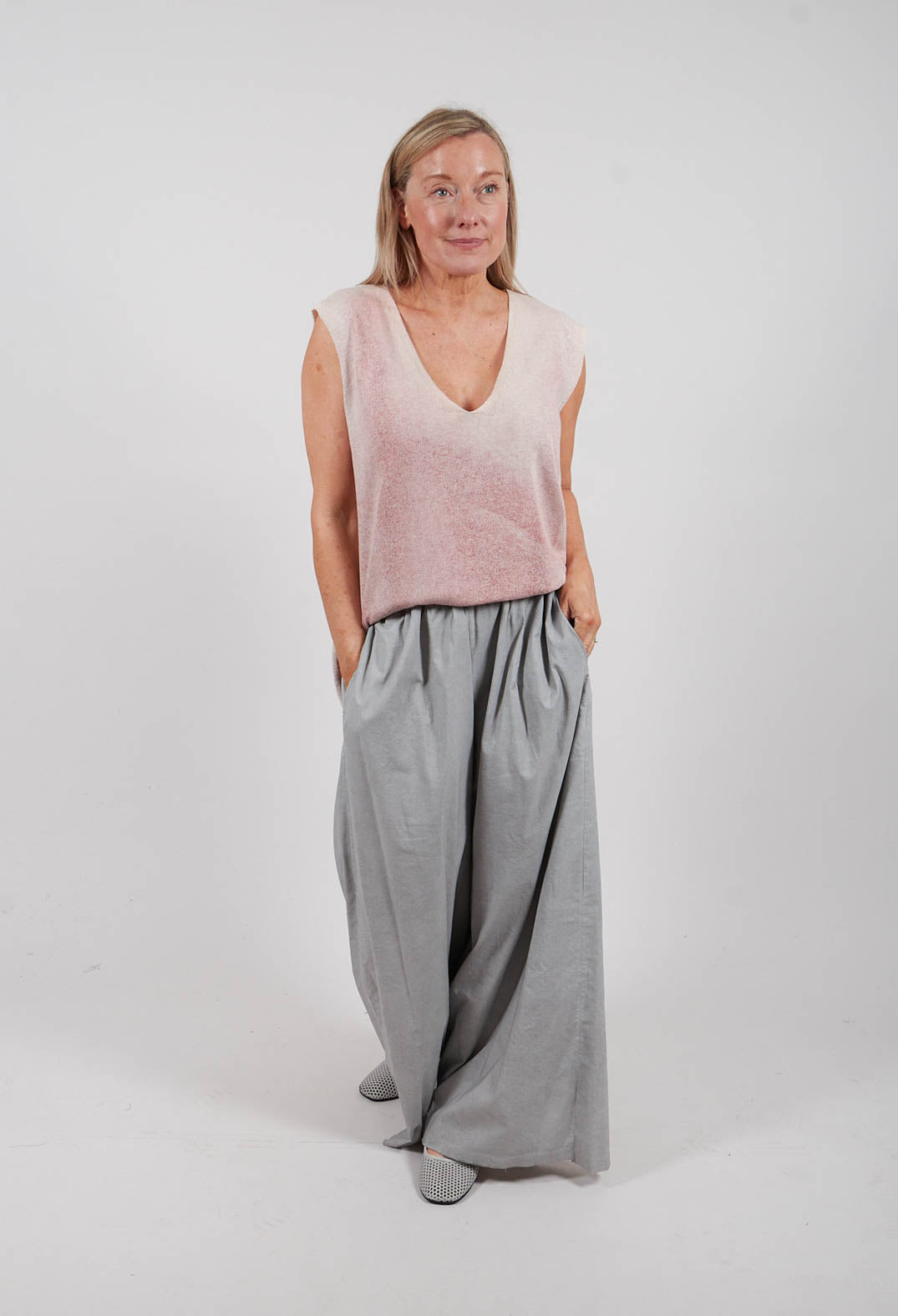 Pocket Trousers in Silver Pearl