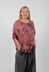 T-Shirt Over in Red Ochre Print