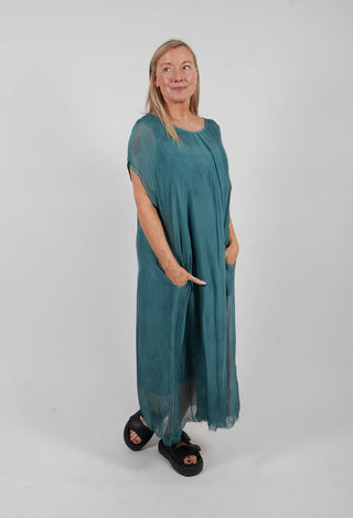 Long Dress in Tiffany Marine