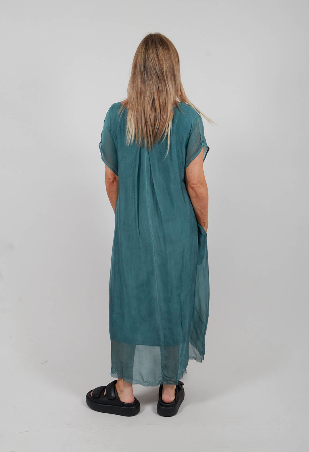 Long Dress in Tiffany Marine