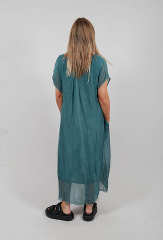 Long Dress in Tiffany Marine