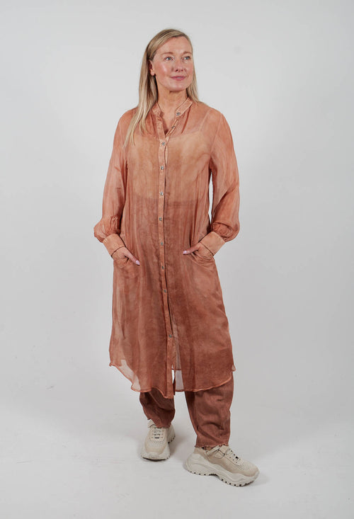 Maxi Shirt in Starfish Orange