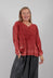 Sweater in Sand Shell Spray Red