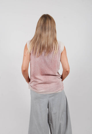 Tank Top in Sand Shell Spray Red
