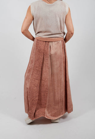 Linen Skirt in Starfish Orange