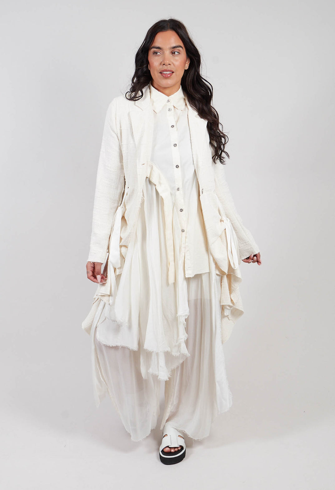 Duster Jacket in Antique White