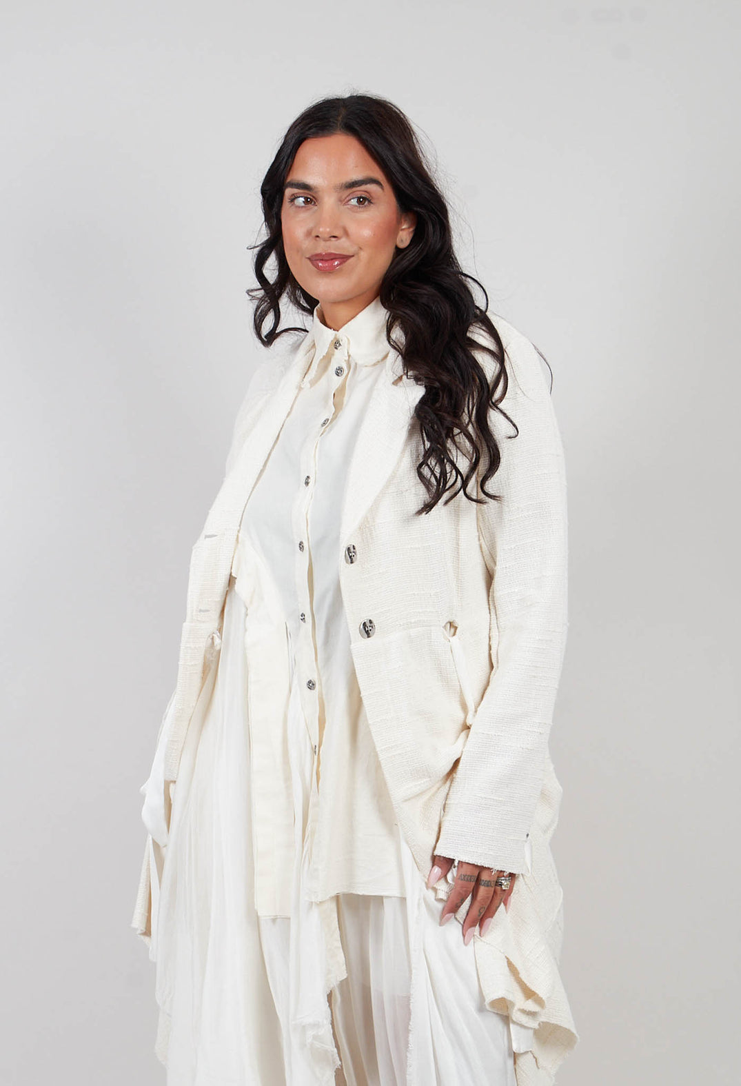 Duster Jacket in Antique White