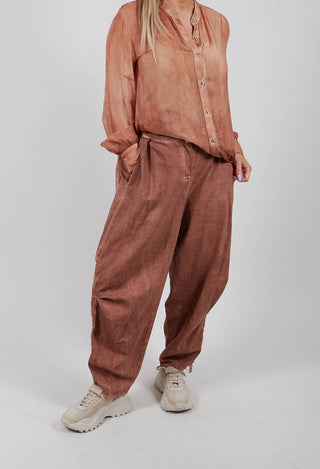 Trousers in Starfish Orange