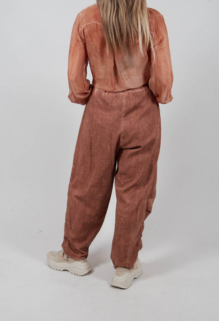 Trousers in Starfish Orange
