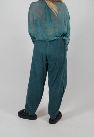 Trousers in Tiffany Marine