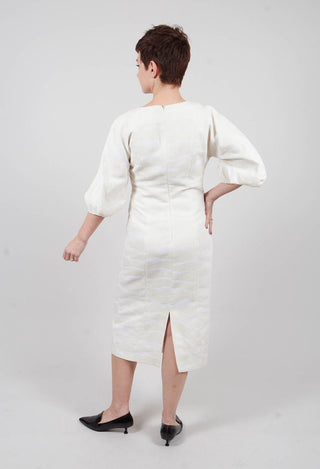 Dress in Seashell Ecru and Bianco