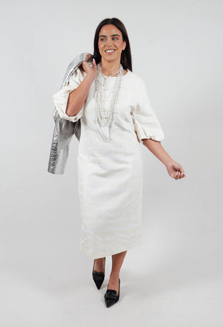 Dress in Seashell Ecru and Bianco