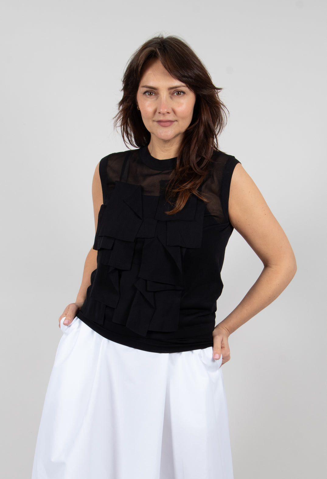 Sheer Top in Black