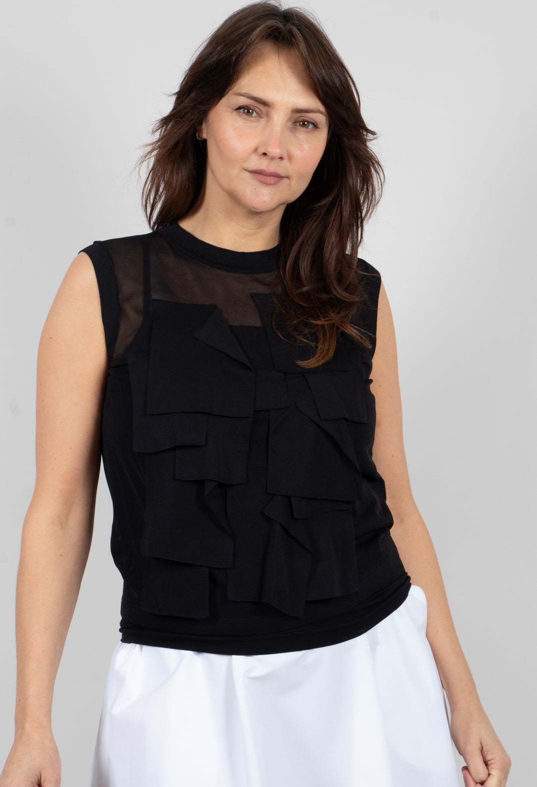 Sheer Top in Black
