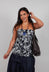 Bandeau Top in Notte and Ecru