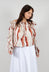 Bardot Style Top in Seashell Ecru and Cannel