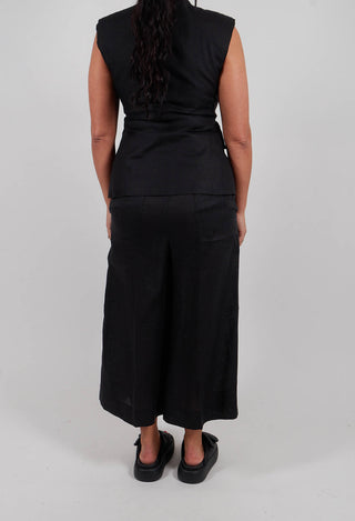 Extra Wide Leg Trousers in Black