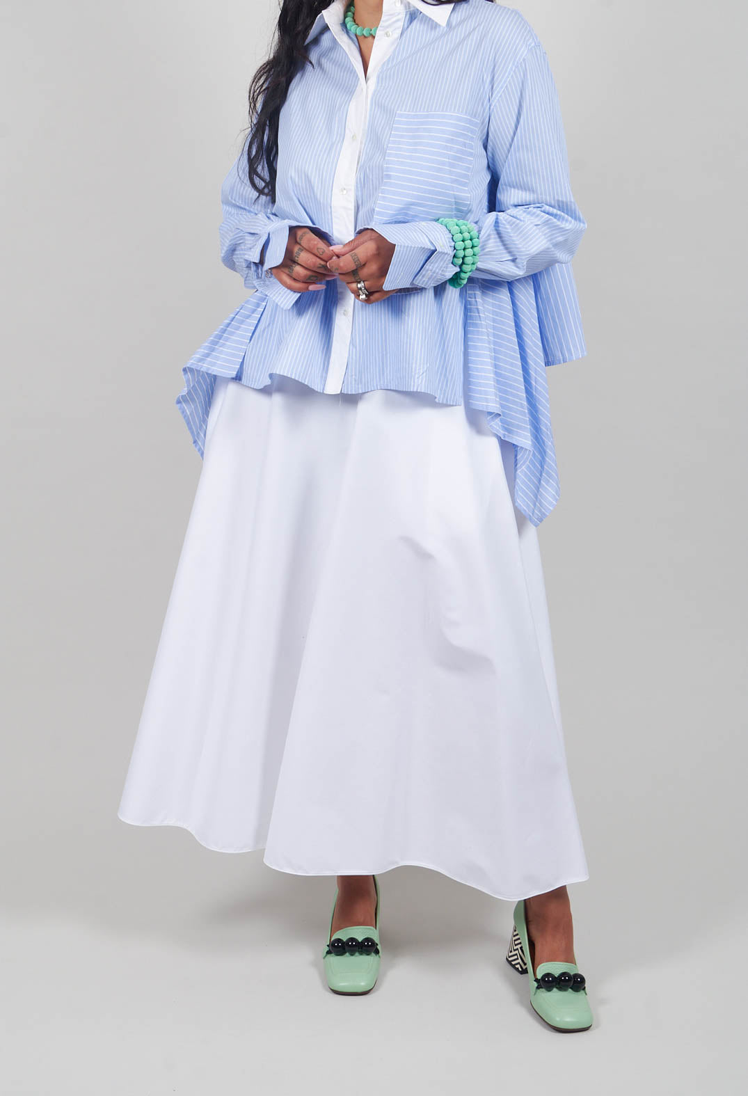 A-Line Skirt in White