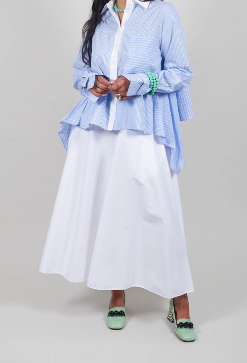 A-Line Skirt in White