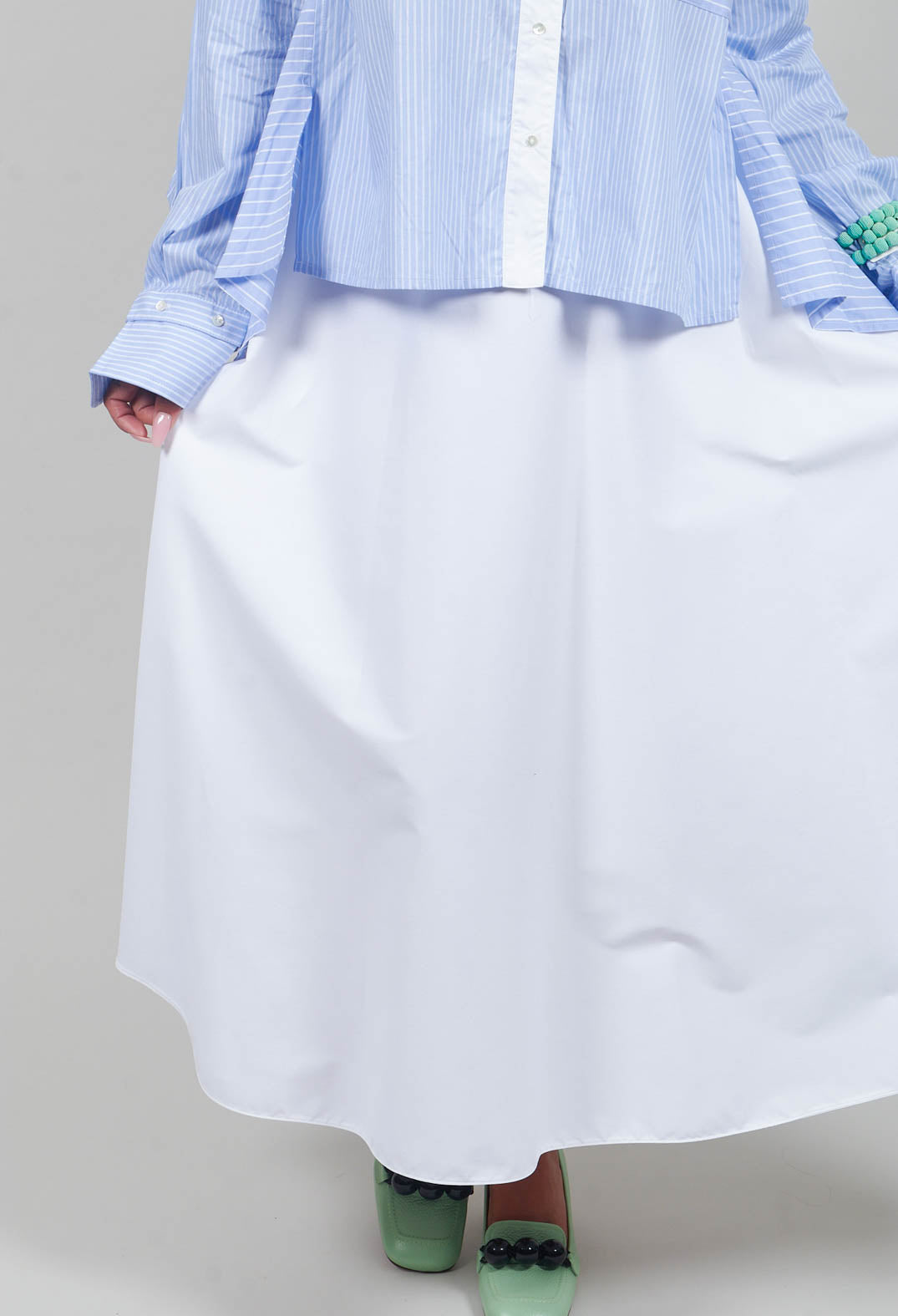 A-Line Skirt in White