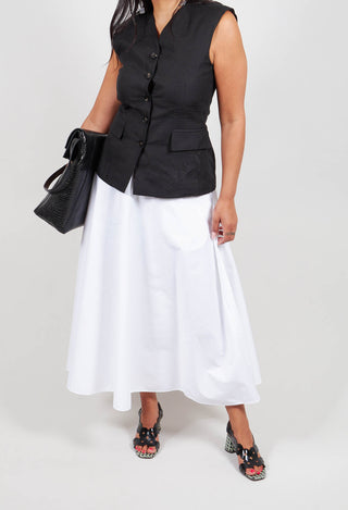 A-Line Skirt in White