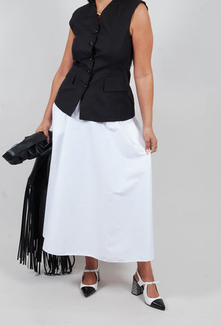 A-Line Skirt in White