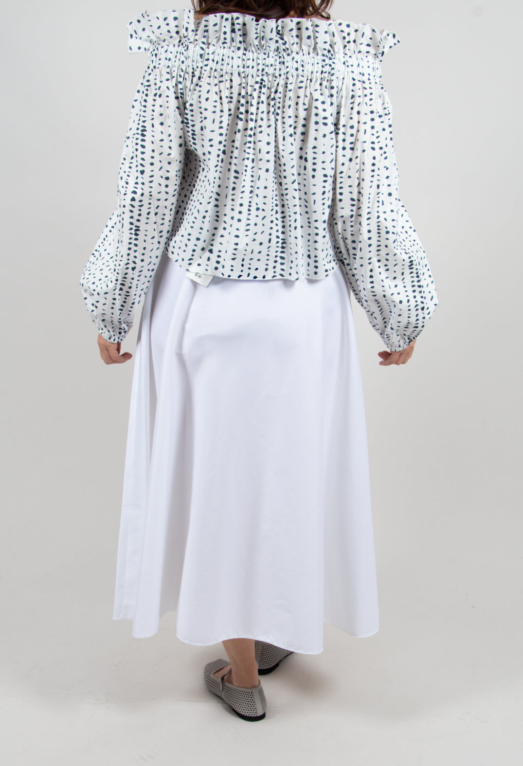 A-Line Skirt in White
