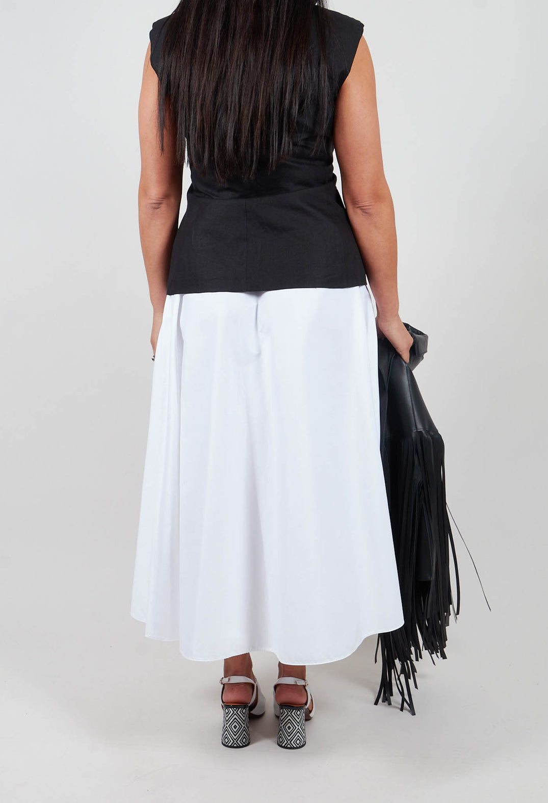 A-Line Skirt in White