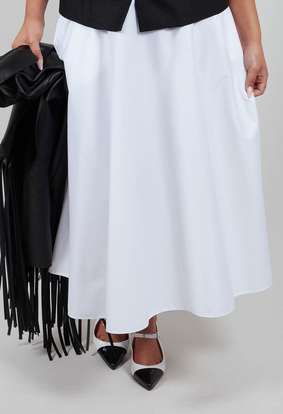 A-Line Skirt in White