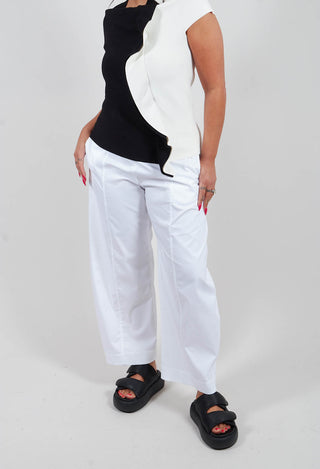 Wide Leg Trouser in White