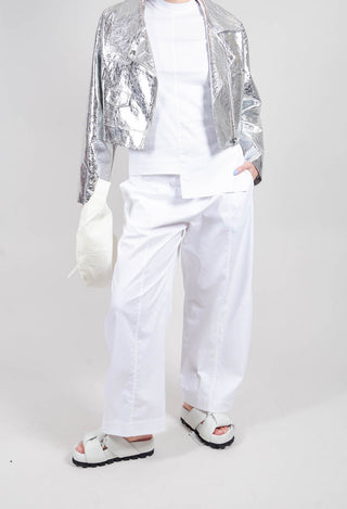 Wide Leg Trouser in White