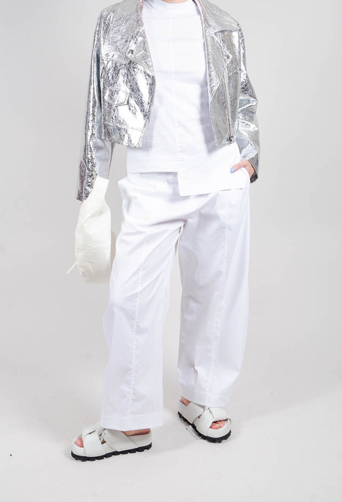 Wide Leg Trouser in White