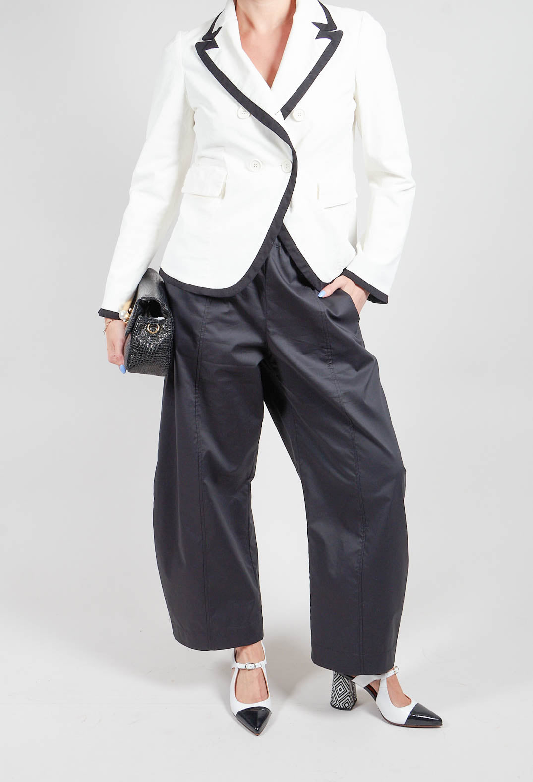 Wide Leg Trouser in Black